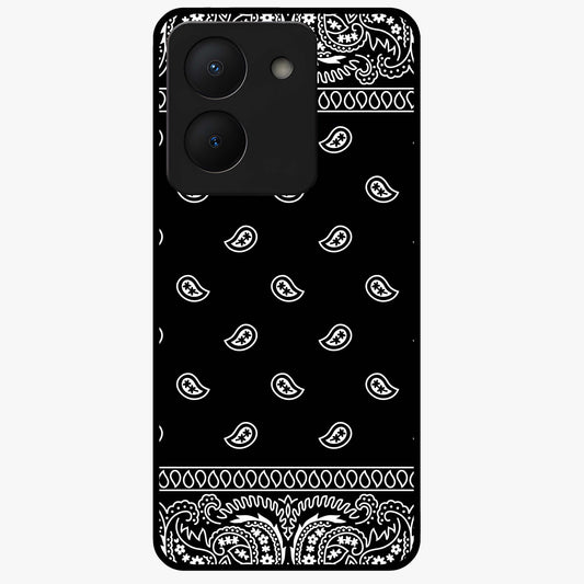 Retro Rebel Threads Glass Case showing flat back view with vintage street style artwork and glossy glass finish.