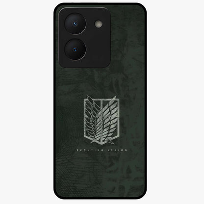 Wings Of Freedom Glass Case showing flat back view with symbolic wings artwork and glossy glass finish.