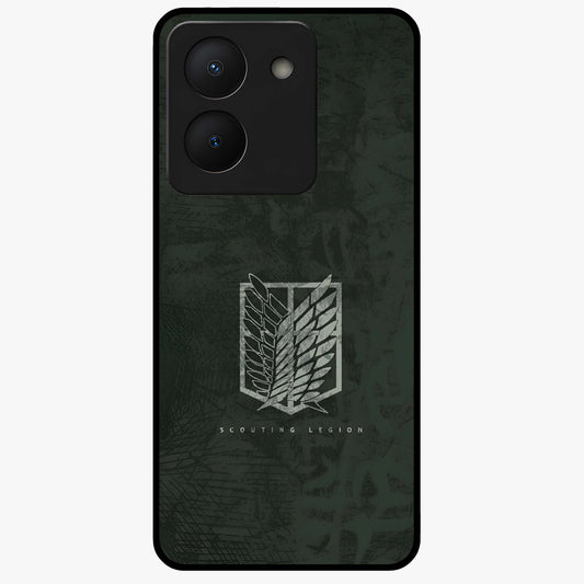 Wings Of Freedom Glass Case showing flat back view with symbolic wings artwork and glossy glass finish.