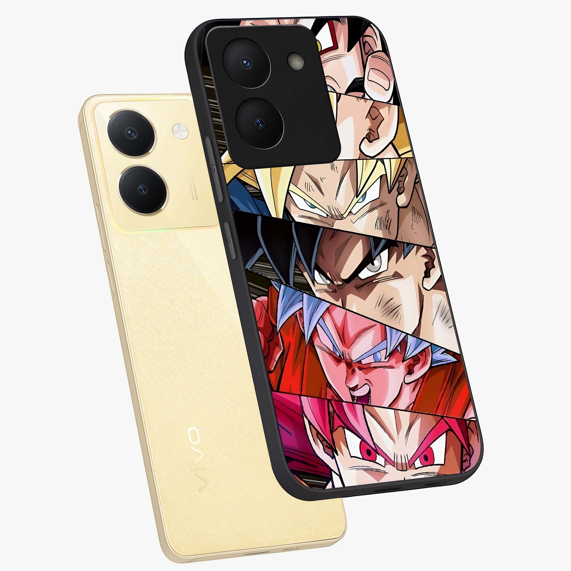 Anime Character Glass Case displayed in angled mockup highlighting colorful anime character illustration.