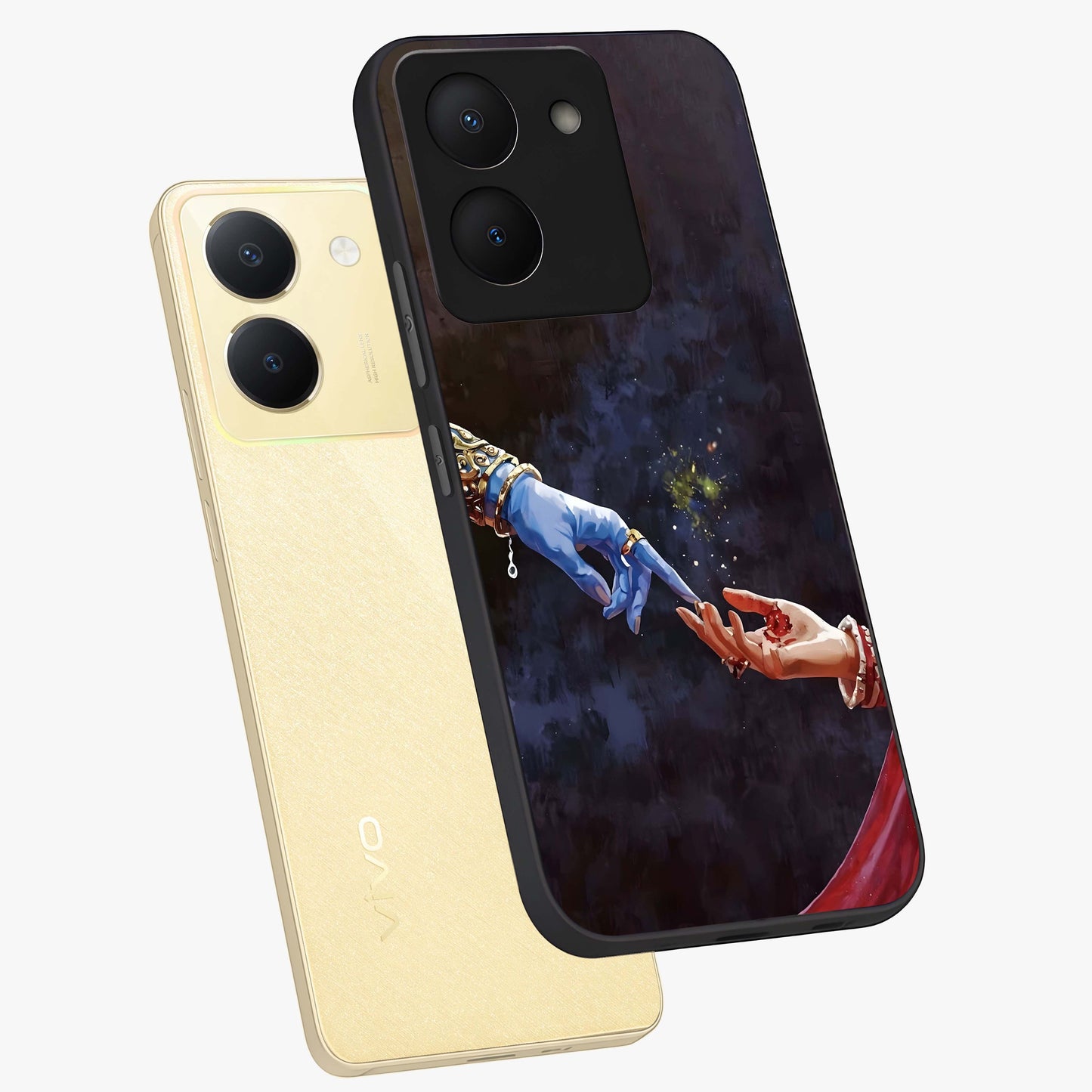 Divine Touch Eternal Glass Case displayed in angled mockup highlighting elegant divine inspired design with calm aesthetic style.