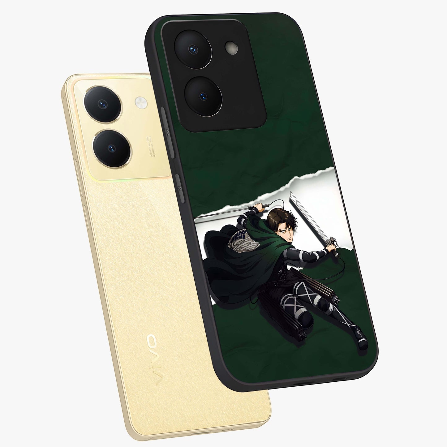 Emerald War Vanguard Glass Case displayed in angled mockup highlighting intense battle inspired design with emerald tone aesthetic.