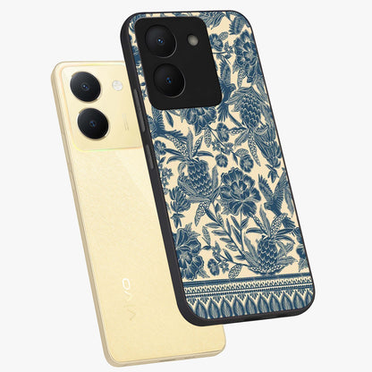 Heirloom Wild Bloom Glass Case displayed in angled mockup highlighting botanical bloom design with classic aesthetic style.