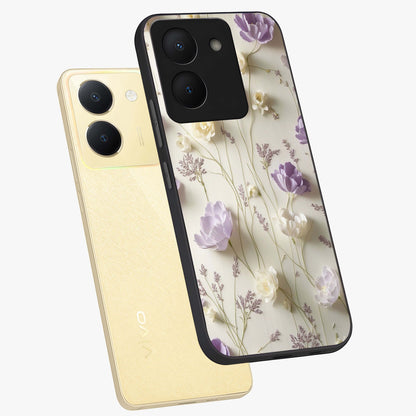 Lilac Breeze Harmony Glass Case displayed in angled mockup highlighting calm lilac breeze design with soothing aesthetic style.