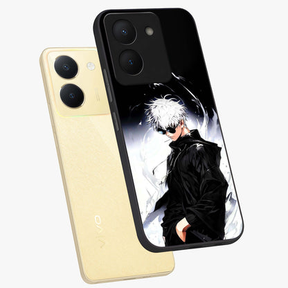 Limitless Shadow King Glass Case displayed in angled mockup highlighting dramatic dark hero design with intense aesthetic.