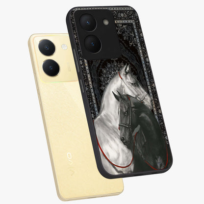 Majestic Ride Legacy Glass Case displayed in angled mockup highlighting sleek vehicle design with bold racing aesthetic.