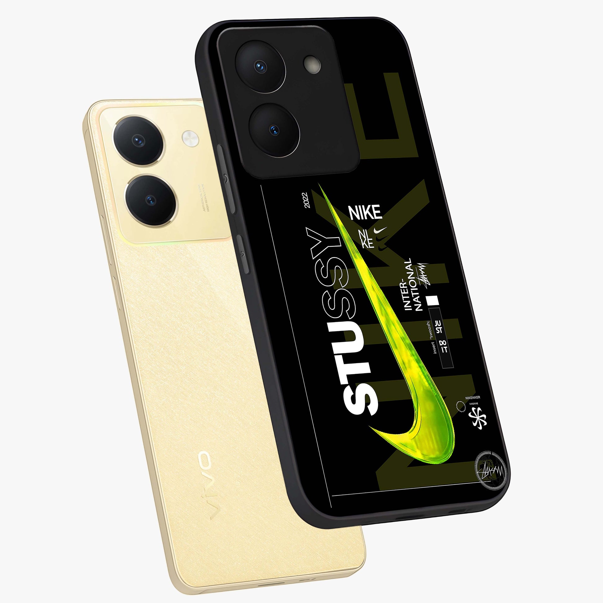 Neon Street Edition Glass Case displayed in angled mockup highlighting vibrant urban design with bold street aesthetic.