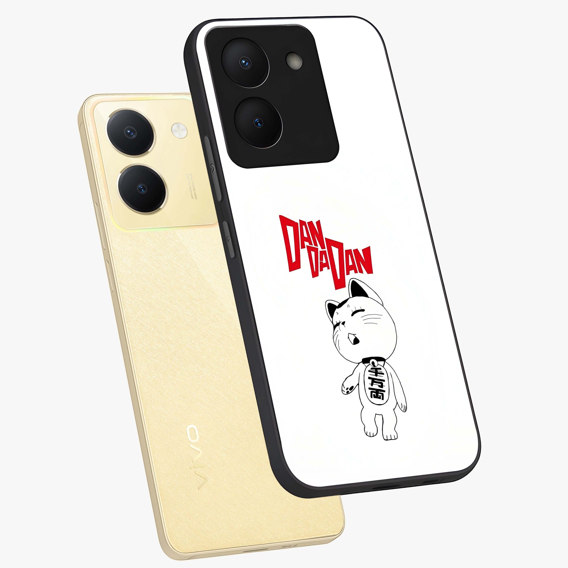 Playful Spirit Charm Glass Case displayed in angled mockup highlighting lively decorative design with playful aesthetic style.