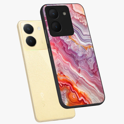 Rose Quartz Marble Glass Case displayed in angled mockup highlighting elegant marble pattern with soft aesthetic style.