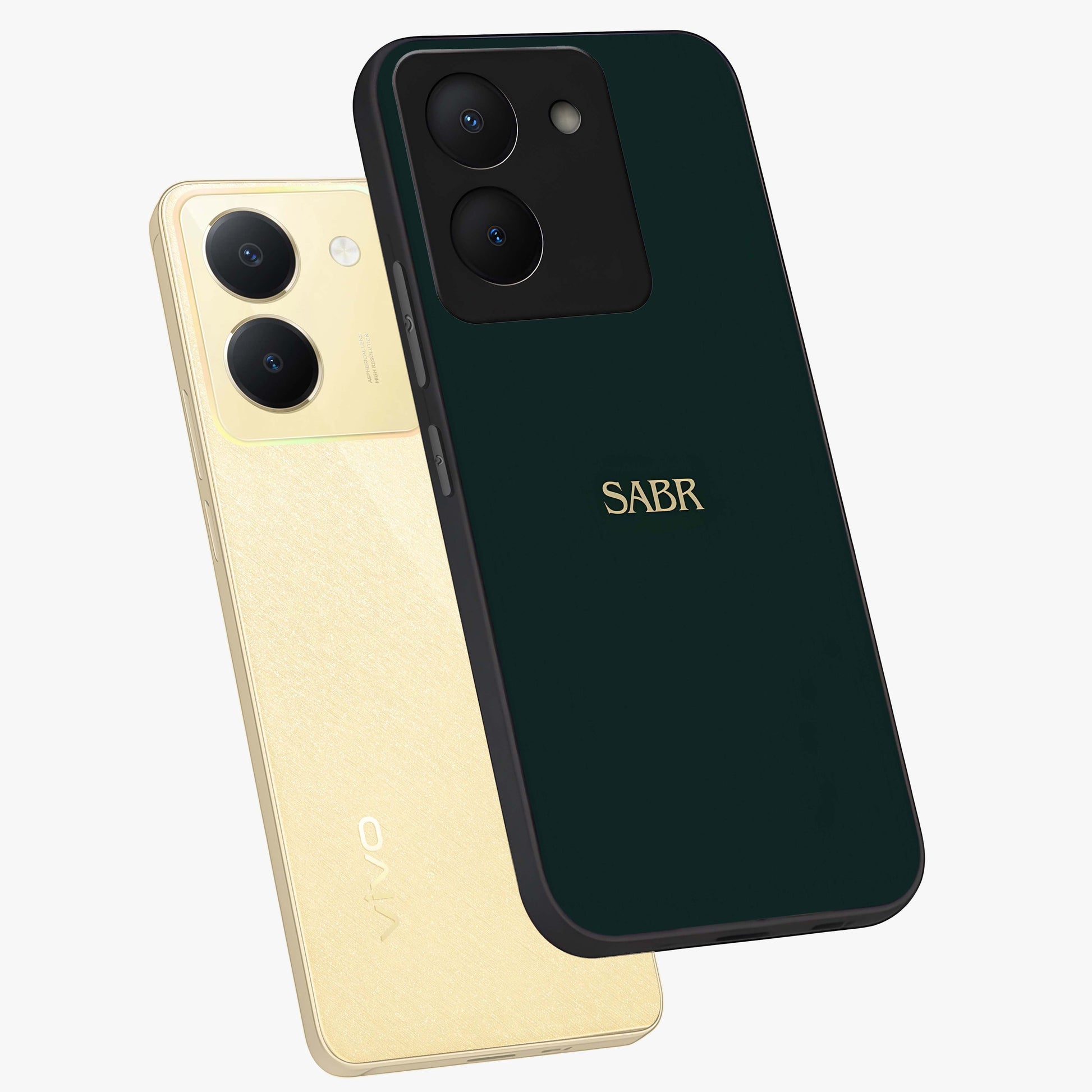 Sabr Minimal Patience Glass Case displayed in angled mockup highlighting simple inspirational design with clean aesthetic style.