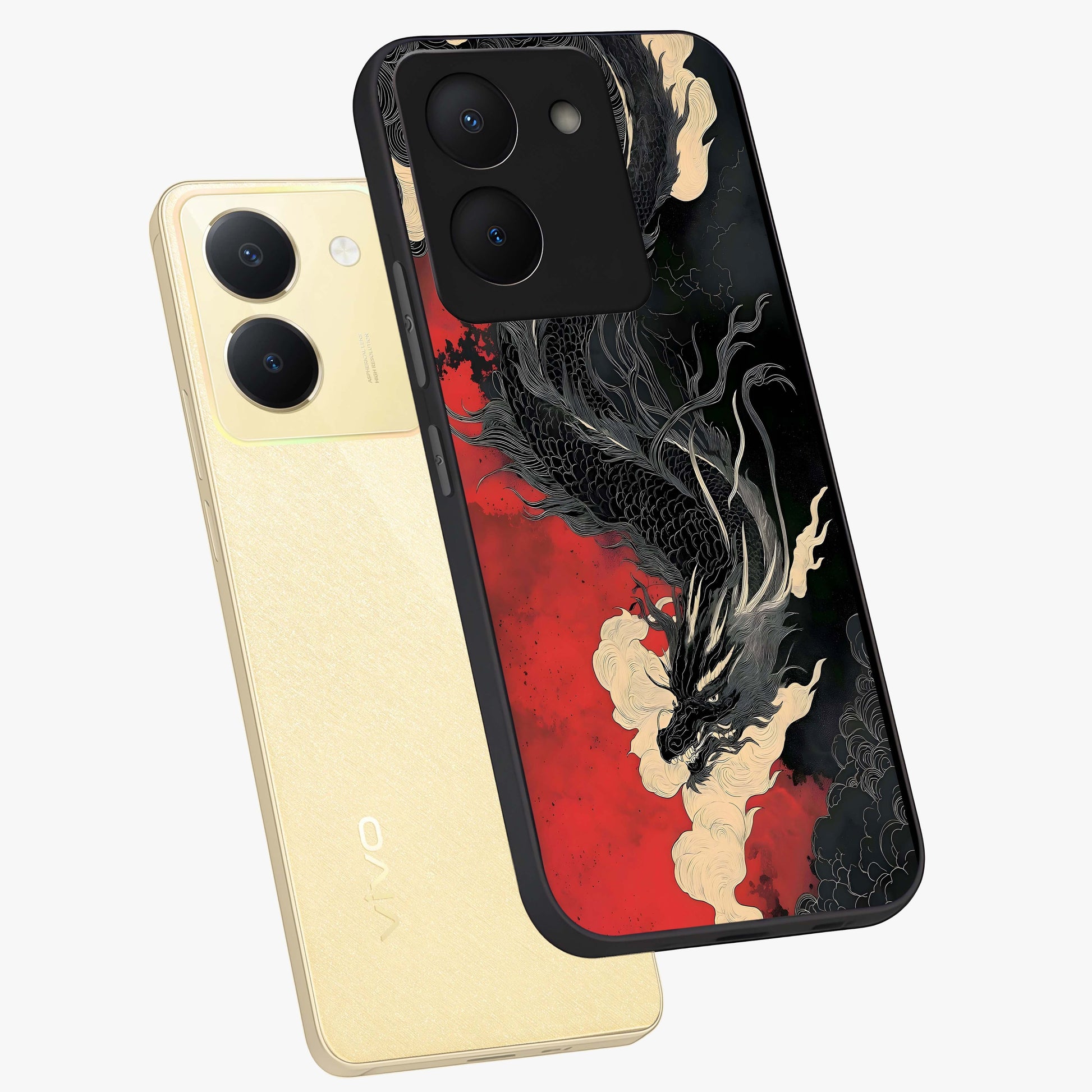 Shadow Dragon Fury Glass Case displayed in angled mockup highlighting powerful dragon illustration with dark fantasy aesthetic.
