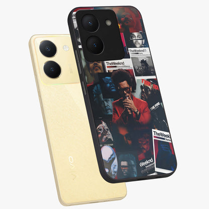 The Weeknd Glass Case displayed in angled mockup highlighting stylish pop culture inspired design with modern aesthetic.