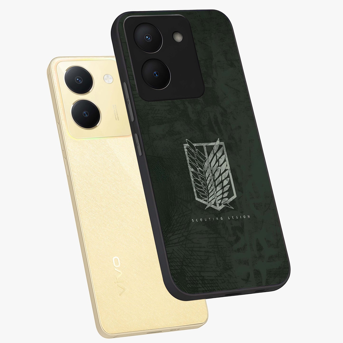 Wings Of Freedom Glass Case displayed in angled mockup highlighting graceful wing design with inspirational aesthetic.