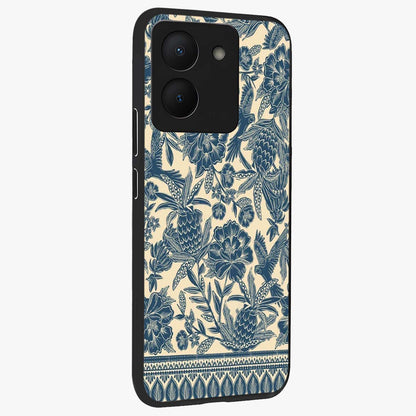 Heirloom Wild Bloom Glass Case upright view showcasing delicate wildflower artwork with timeless floral theme.