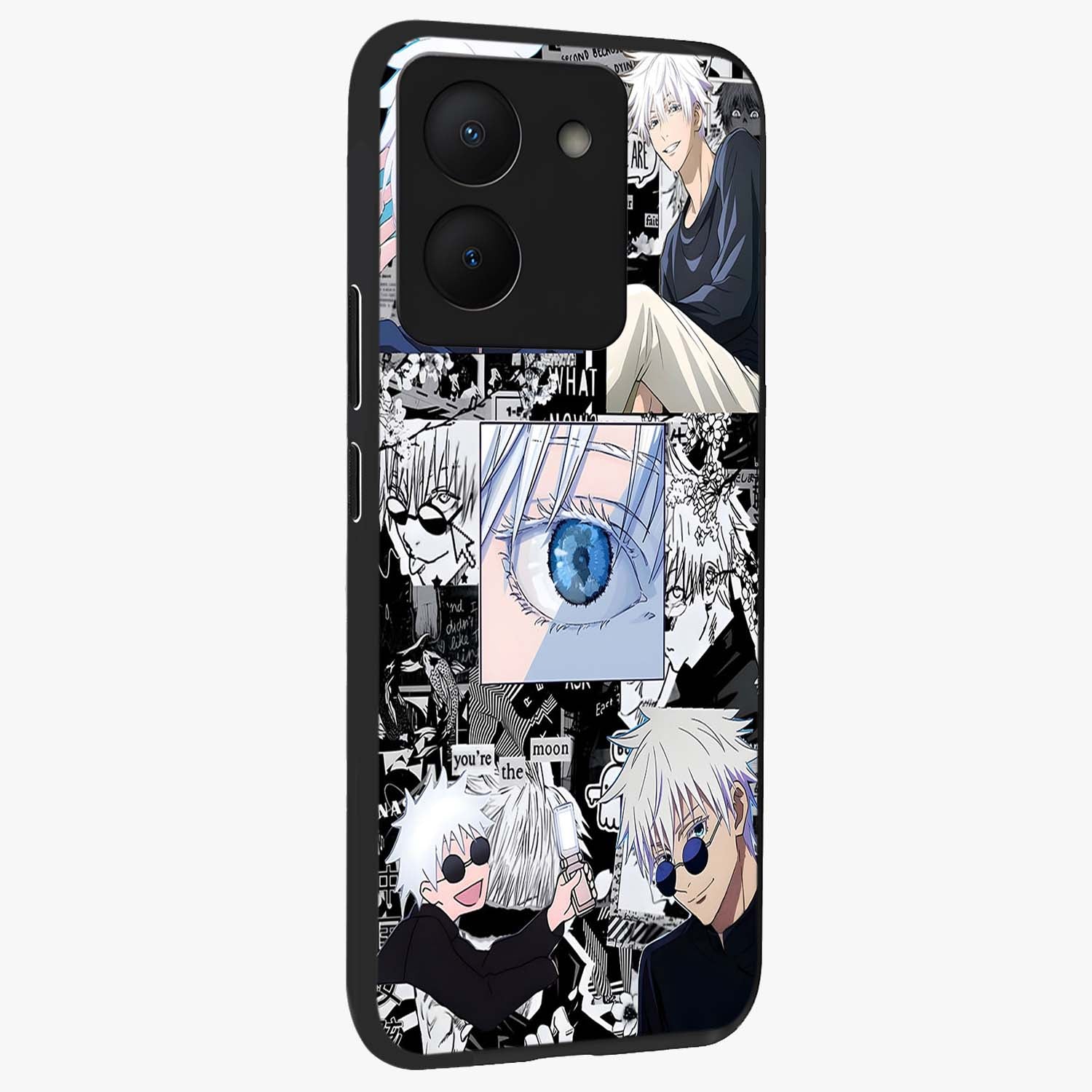 Infinity Sorcerer Chaos Glass Case upright view showcasing dramatic sorcerer artwork with chaotic mystical theme.