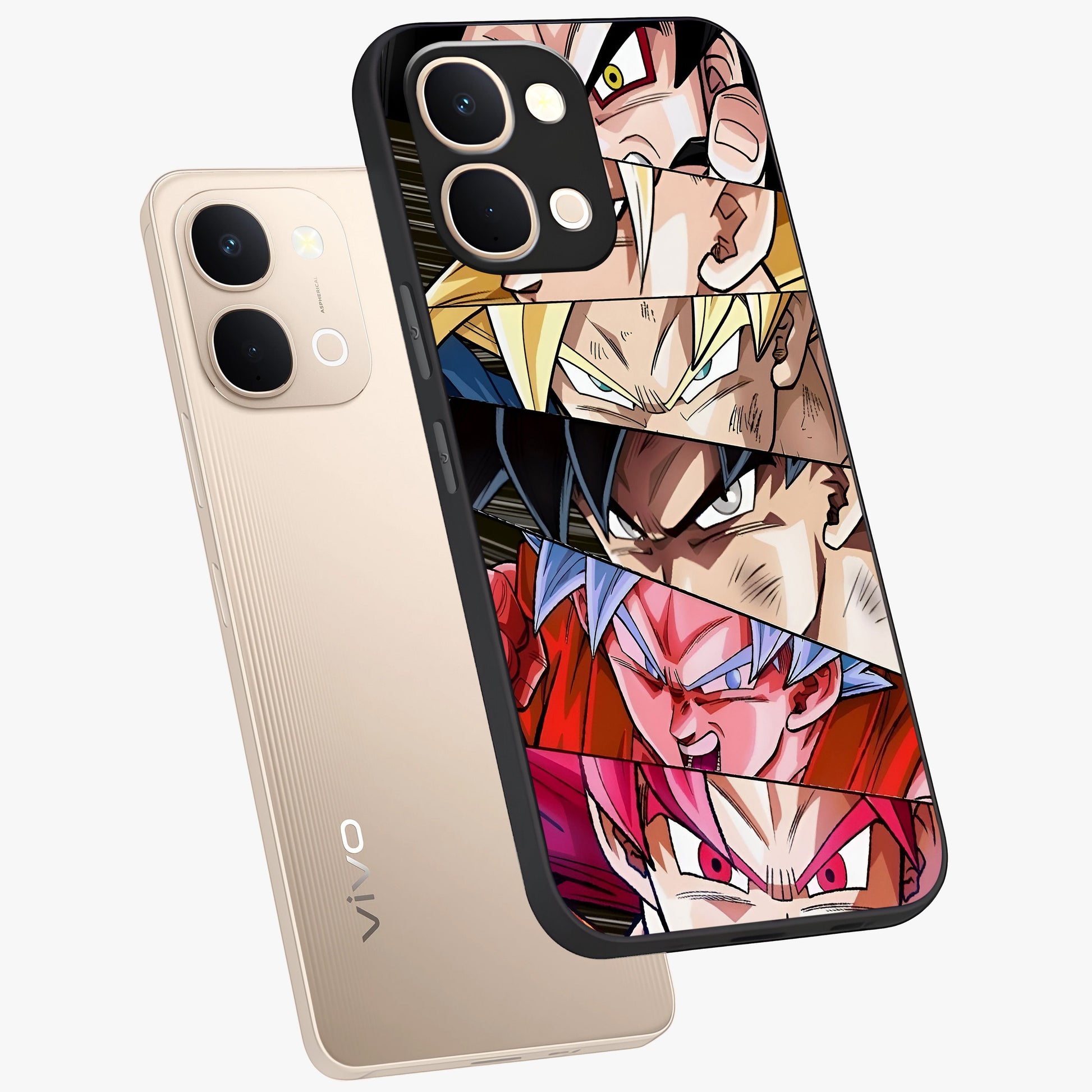 Anime Character Glass Case displayed in angled mockup highlighting colorful anime character illustration.