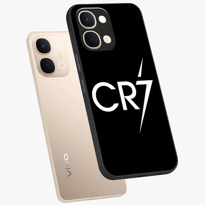 Cr7 Elite Strike Glass Case displayed in angled mockup highlighting powerful sports graphic with bold athletic theme.