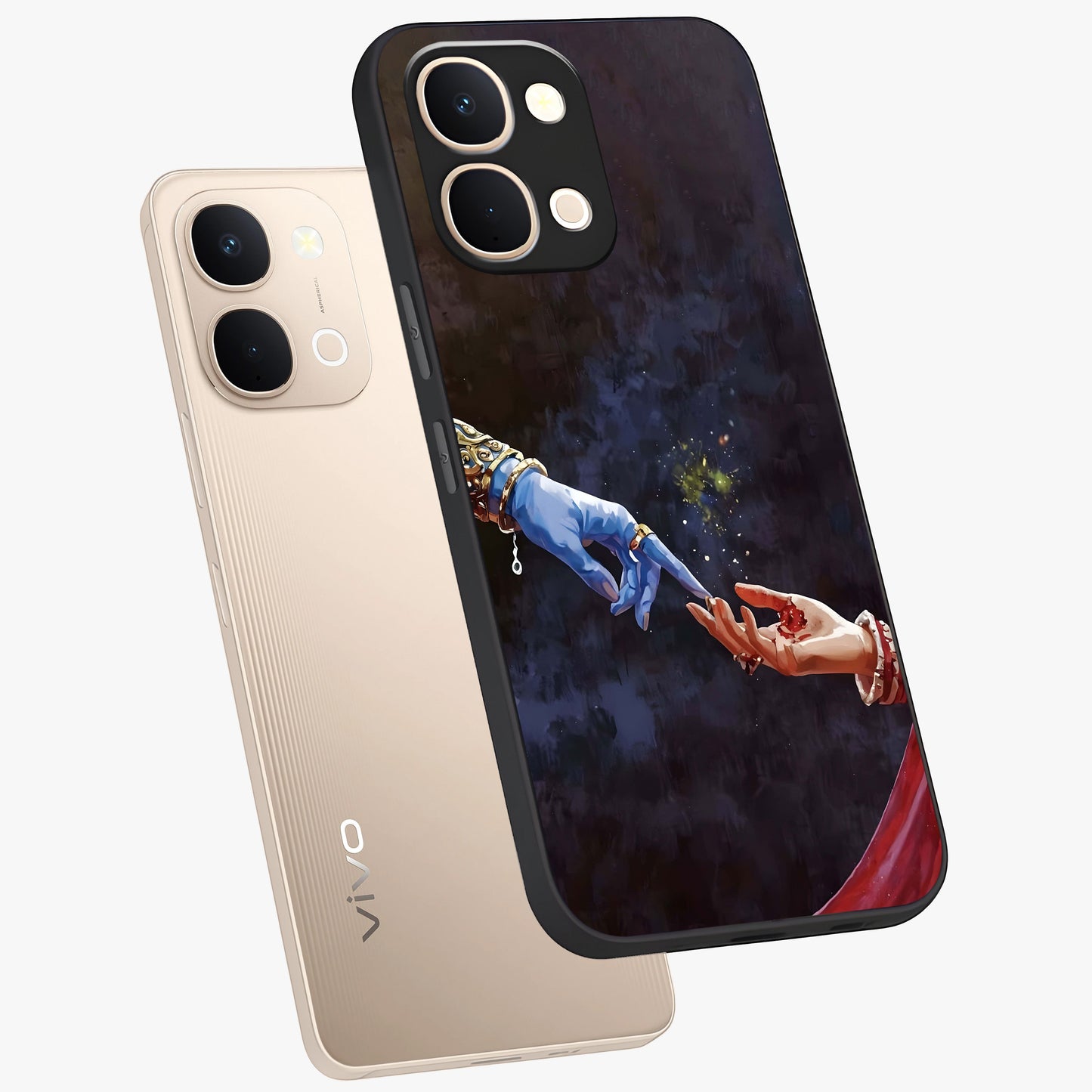 Divine Touch Eternal Glass Case displayed in angled mockup highlighting elegant divine inspired design with calm aesthetic style.