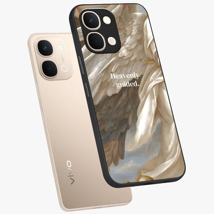 Divine Winged Grace Glass Case displayed in angled mockup highlighting graceful wing design with divine aesthetic style.