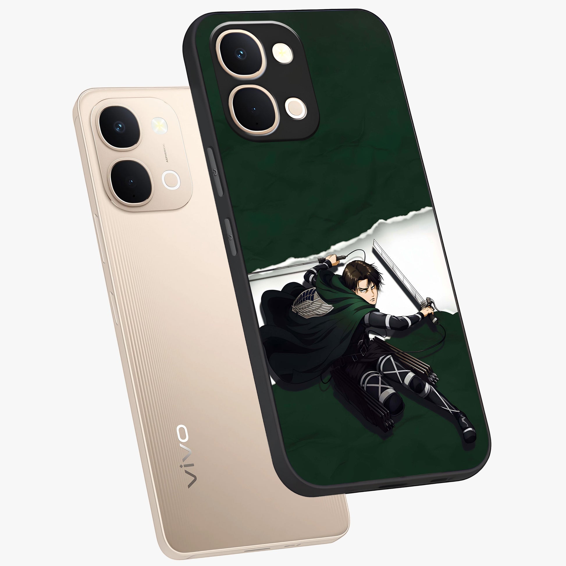 Emerald War Vanguard Glass Case displayed in angled mockup highlighting intense battle inspired design with emerald tone aesthetic.