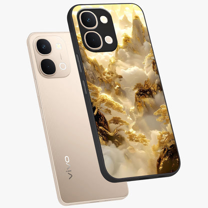 Gates Of Illumination Glass Case displayed in angled mockup highlighting radiant portal inspired design with fantasy aesthetic.