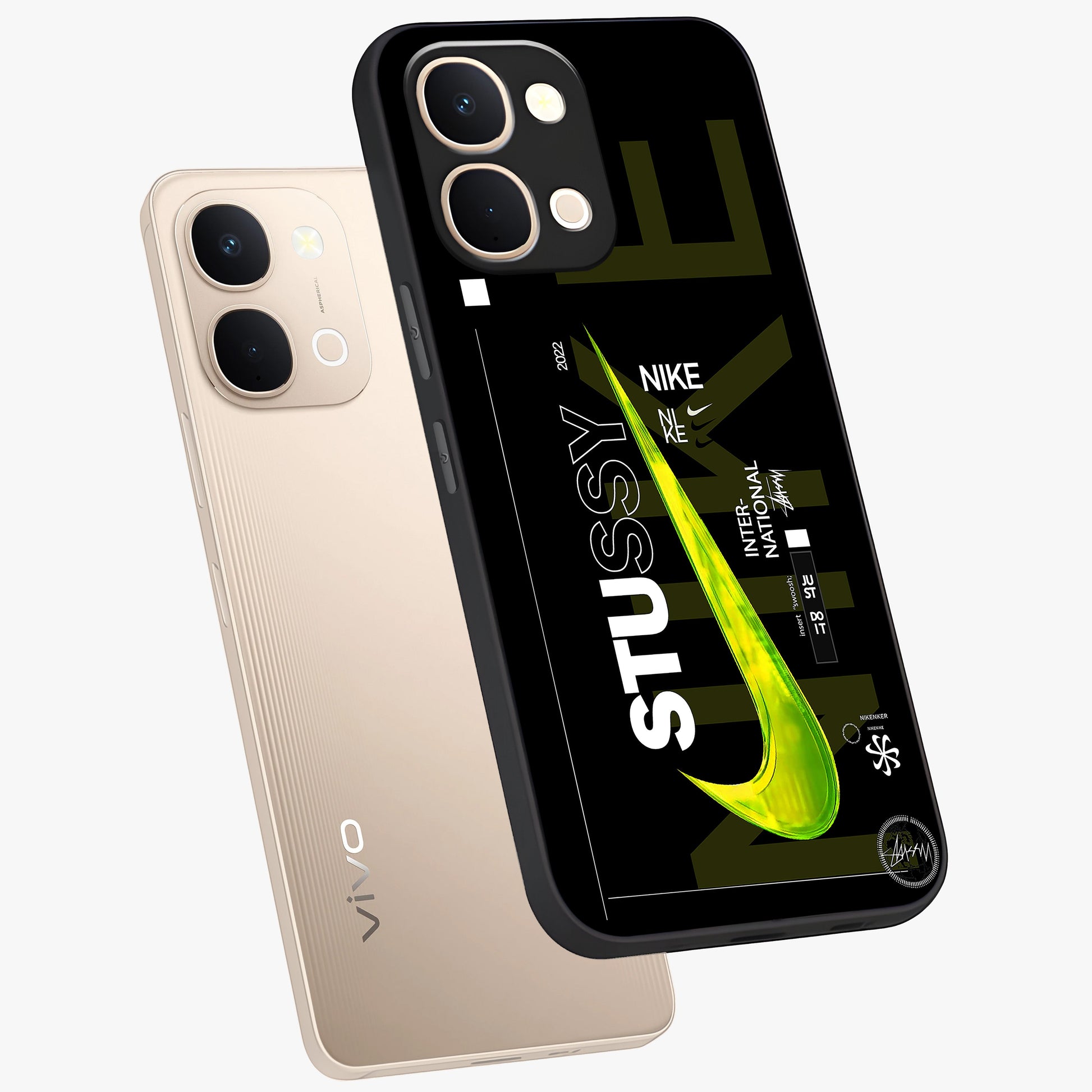 Neon Street Edition Glass Case displayed in angled mockup highlighting vibrant urban design with bold street aesthetic.