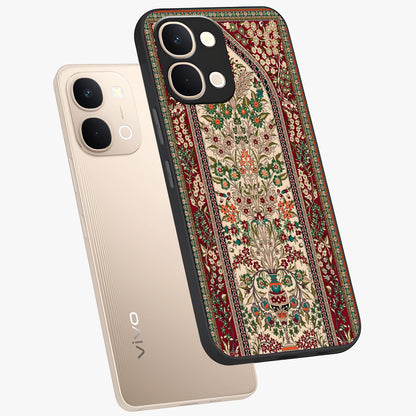 Persian Inspired Glass Case displayed in angled mockup highlighting intricate traditional design with elegant cultural aesthetic.