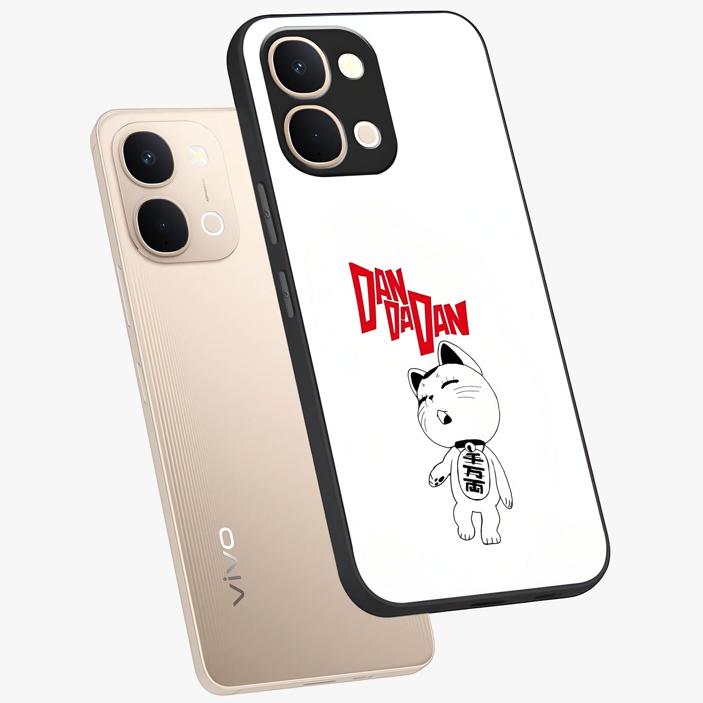 Playful Spirit Charm Glass Case displayed in angled mockup highlighting lively decorative design with playful aesthetic style.