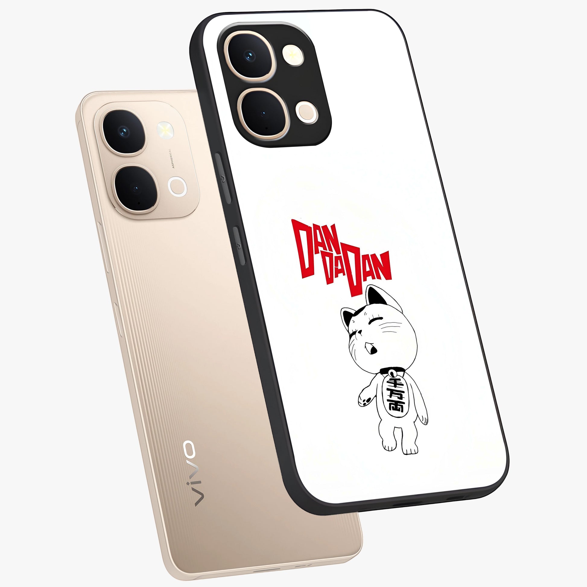Playful Spirit Charm Glass Case displayed in angled mockup highlighting lively decorative design with playful aesthetic style.