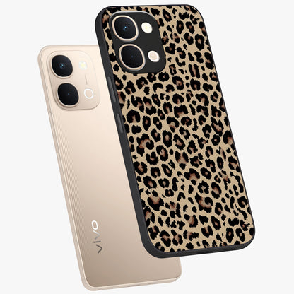Savage Chic Pattern Glass Case displayed in angled mockup highlighting bold fashion inspired design with chic aesthetic.