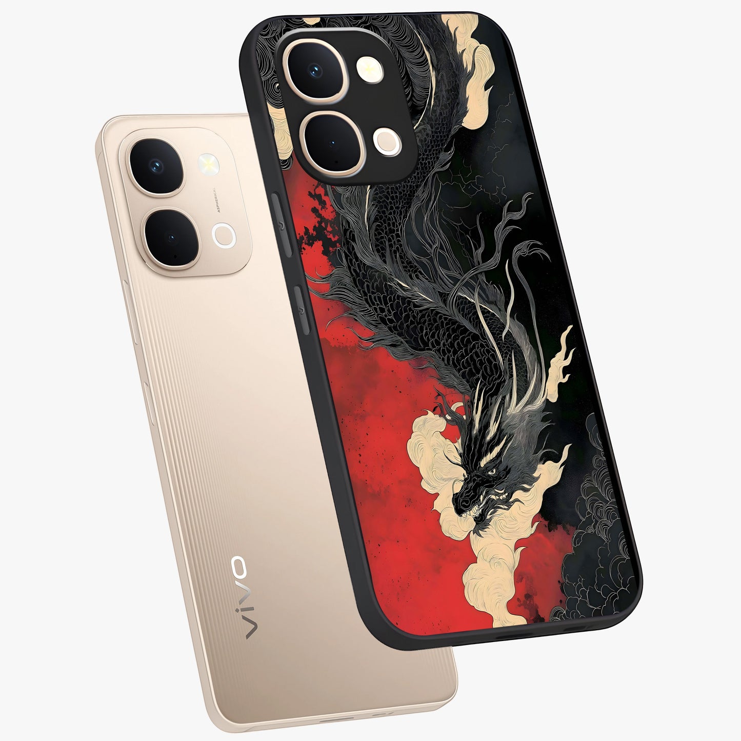 Shadow Dragon Fury Glass Case displayed in angled mockup highlighting powerful dragon illustration with dark fantasy aesthetic.