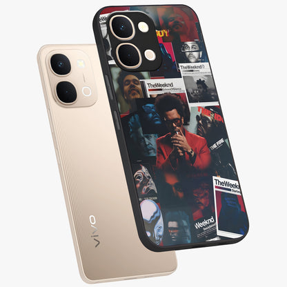 The Weeknd Glass Case displayed in angled mockup highlighting stylish pop culture inspired design with modern aesthetic.