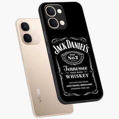 Vintage Whiskey Heritage Glass Case displayed in angled mockup highlighting retro beverage themed design with heritage aesthetic.