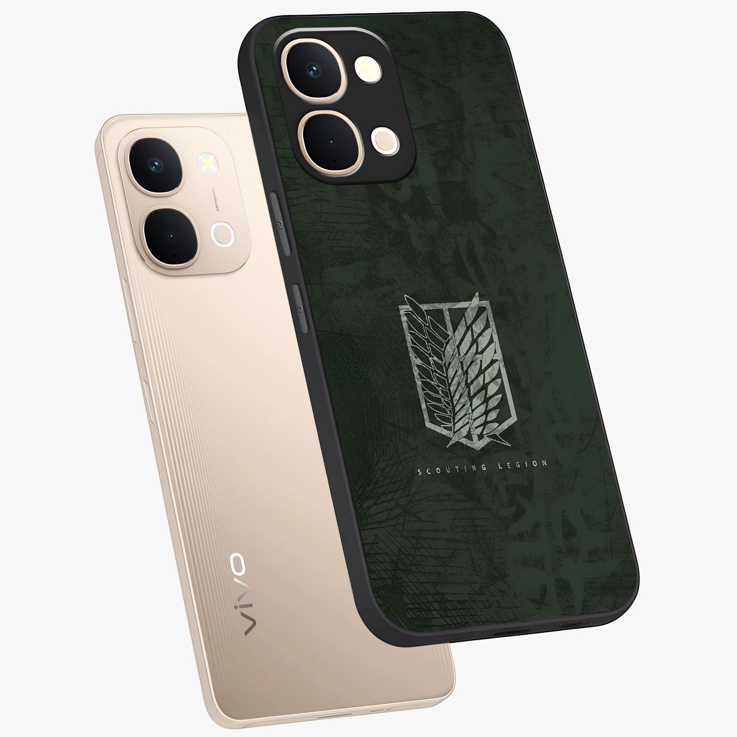 Wings Of Freedom Glass Case displayed in angled mockup highlighting graceful wing design with inspirational aesthetic.