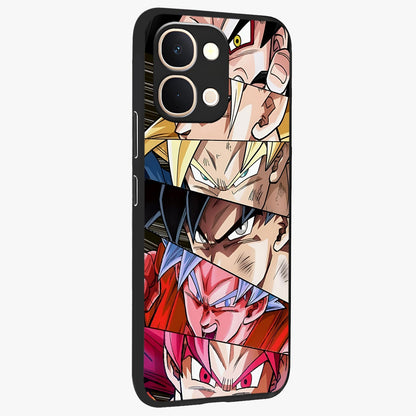 Anime Character Glass Case upright view showcasing expressive anime artwork with bold graphic style.