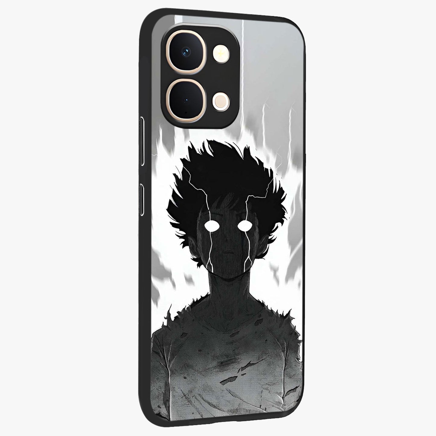 Awakened Inner Rage Glass Case upright view showcasing dramatic artwork with strong expressive aesthetic.