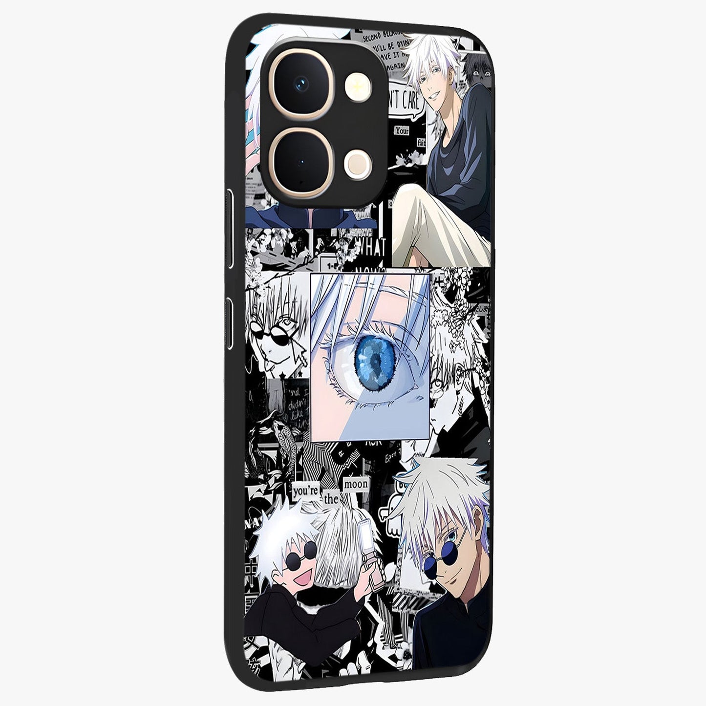 Infinity Sorcerer Chaos Glass Case upright view showcasing dramatic sorcerer artwork with chaotic mystical theme.