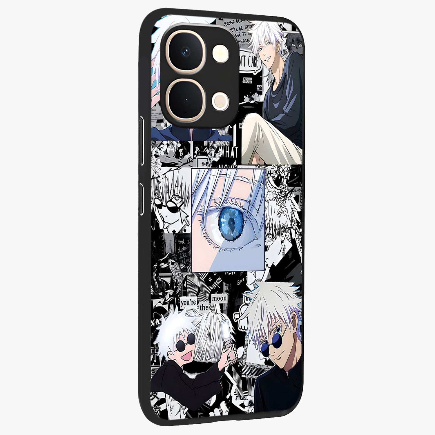 Infinity Sorcerer Chaos Glass Case upright view showcasing dramatic sorcerer artwork with chaotic mystical theme.