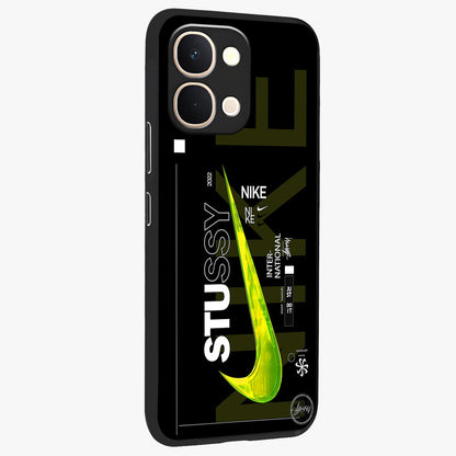 Neon Street Edition Glass Case upright view showcasing colorful neon artwork with modern street culture theme.