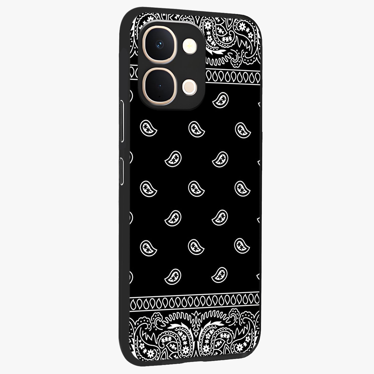 Retro Rebel Threads Glass Case upright view showcasing stylish vintage artwork with bold retro theme.