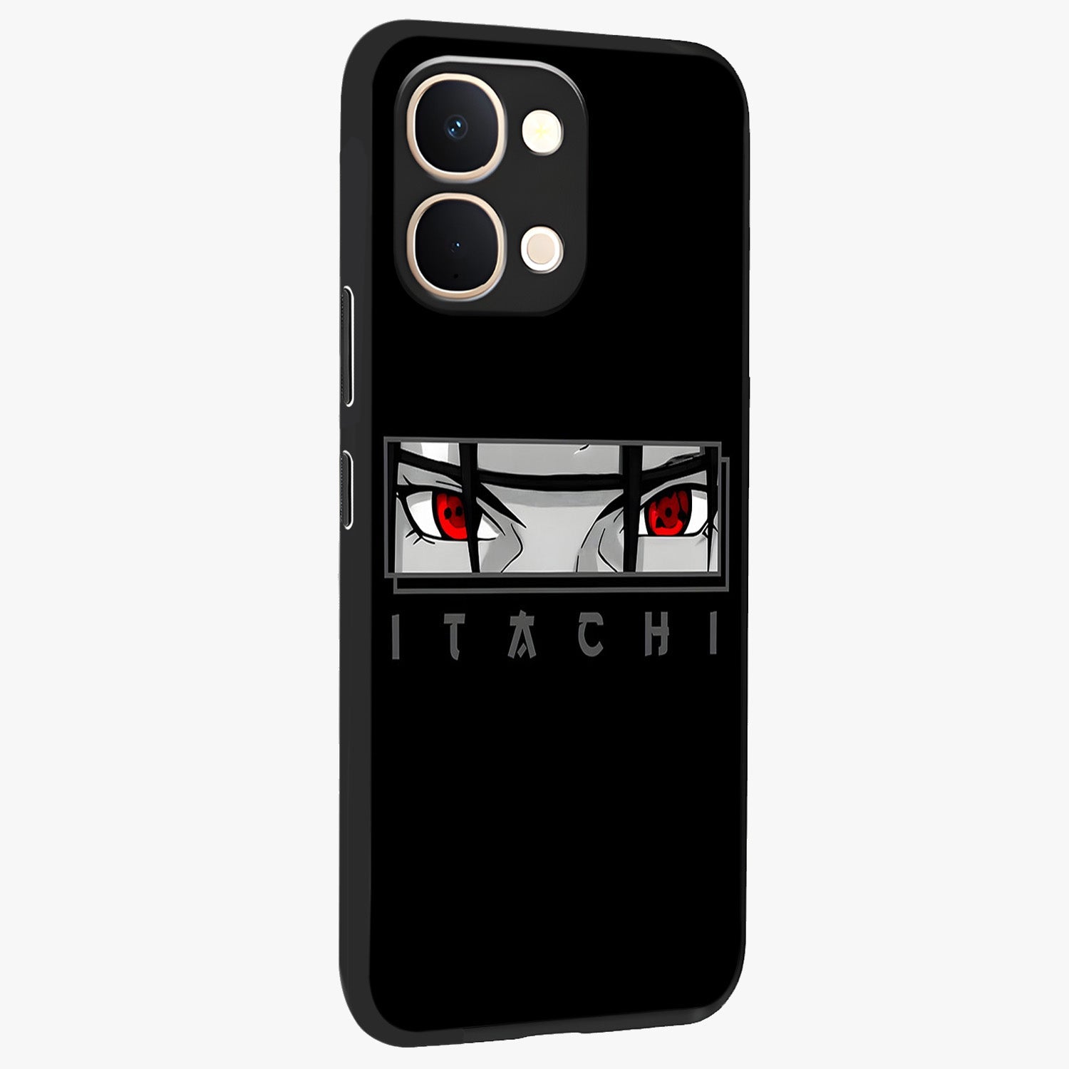 Scarlet Gaze Dominance Glass Case upright view showcasing powerful dramatic artwork with dominant artistic theme.