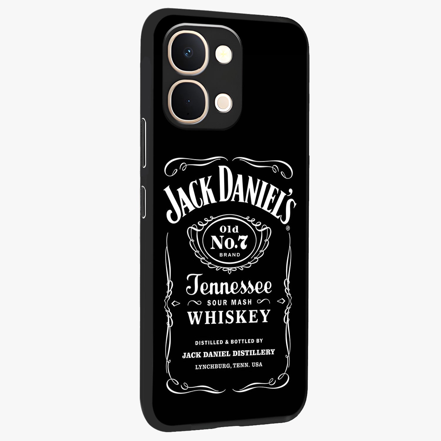 Vintage Whiskey Heritage Glass Case upright view showcasing stylish vintage whiskey artwork with timeless bar culture theme.