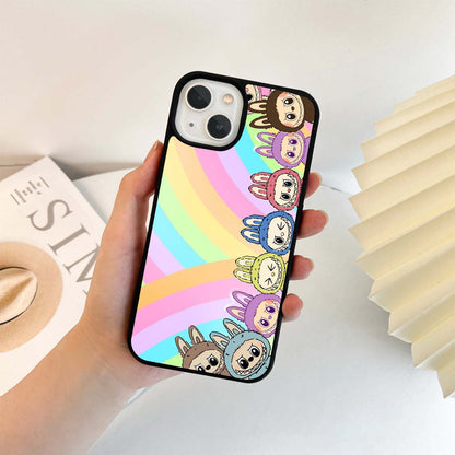 Rainbow Art Labubu Glass Case