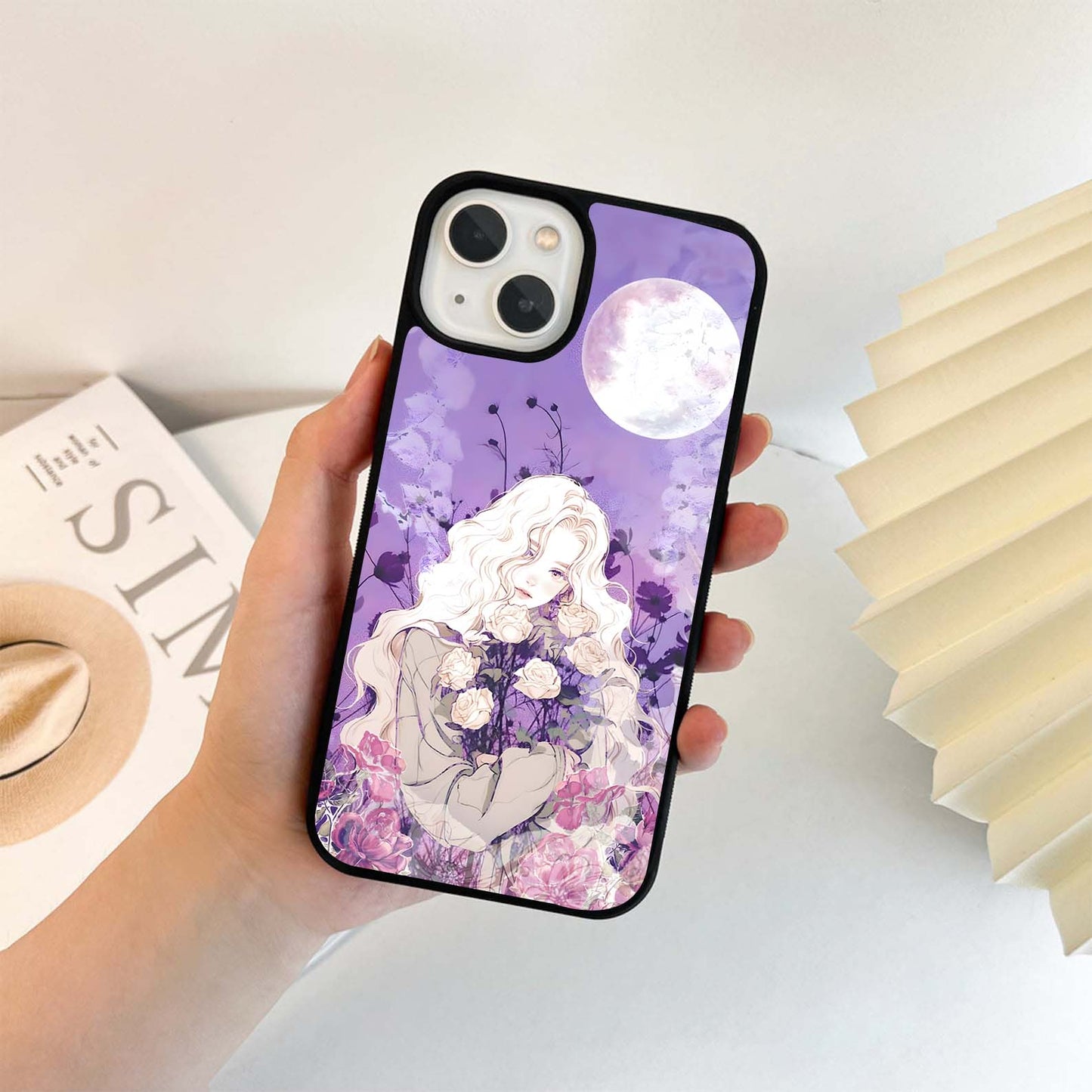 Purple Aesthetic Queen Glass Case