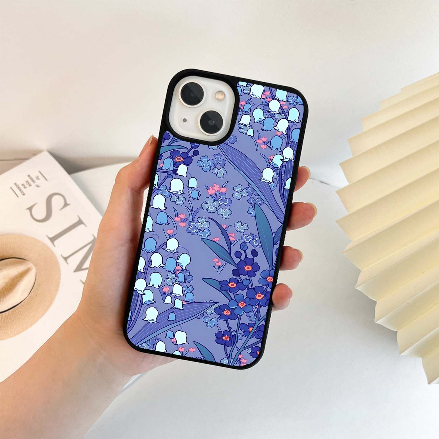 Whispering Bluebells Glass Case