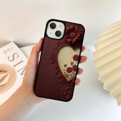 Wine Heart Vintage Art Glass Case