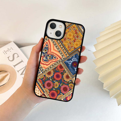 Retro Bloom Patchwork Glass Case