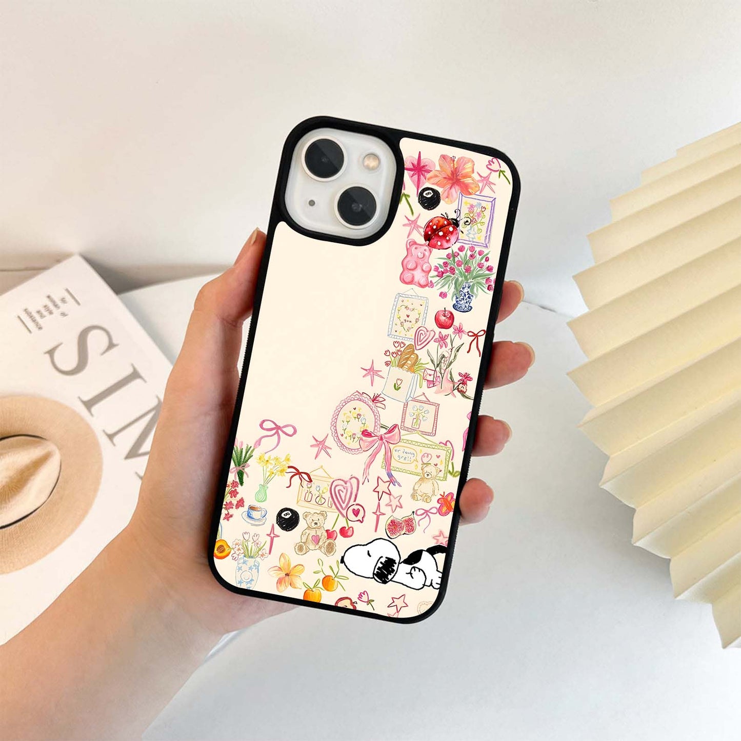 Aesthetic Object & Snoopy Glass Case