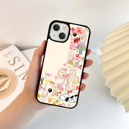 Aesthetic Object & Snoopy Glass Case