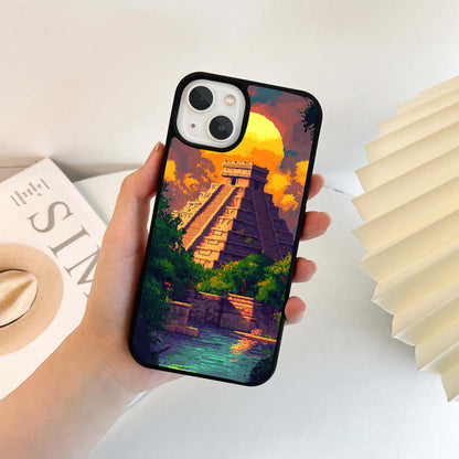 Pixel Sun Temple Glass Case